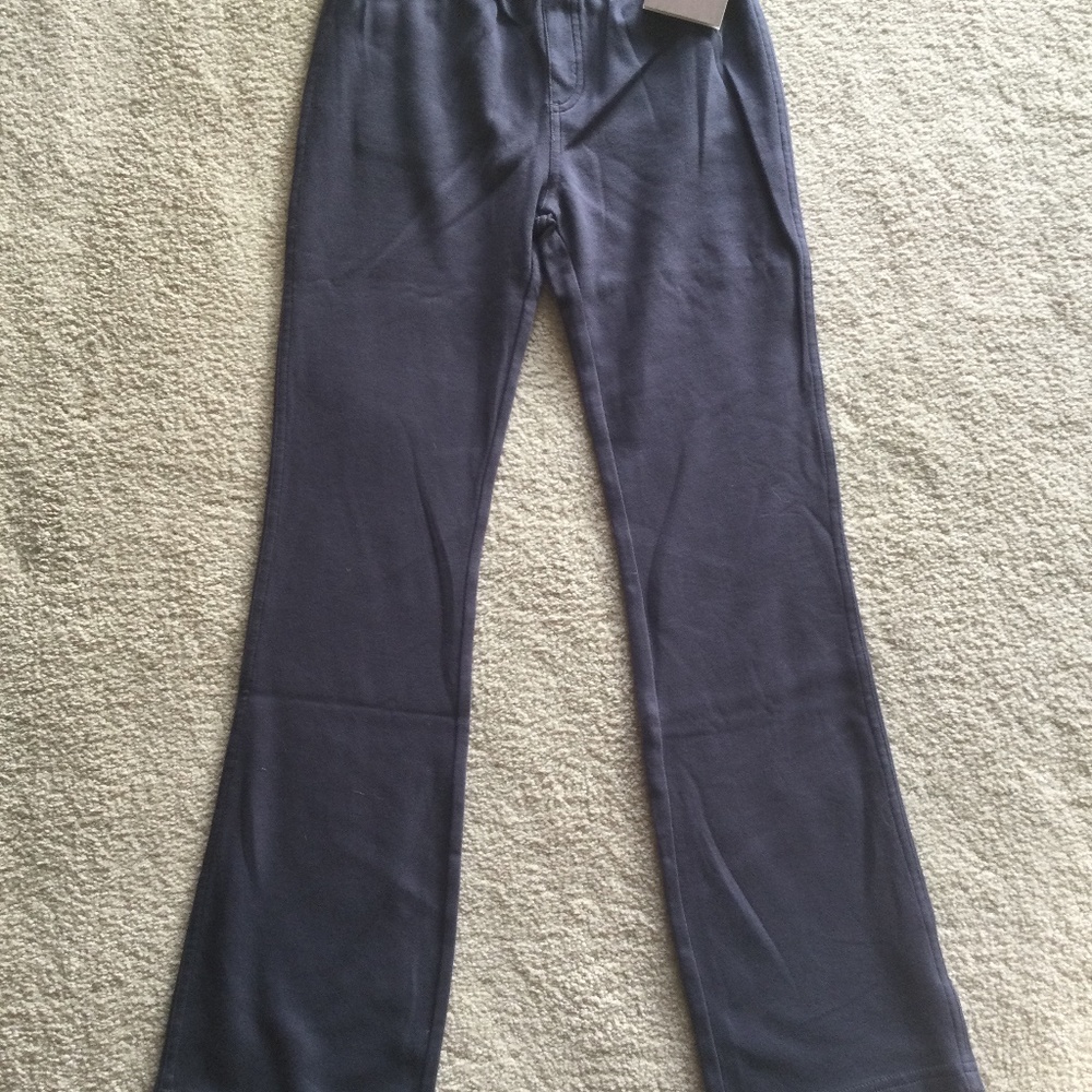 New Tea Collection girls navy blue loose fit pants size 10